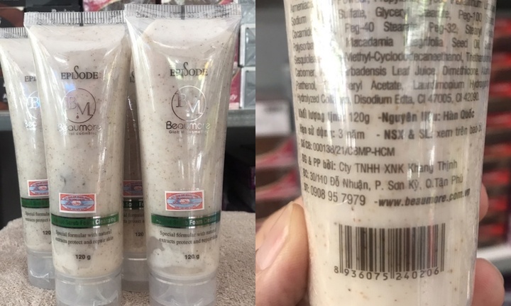 Thu hồi lô sữa rửa mặt nhập khẩu do chứa chất bảo quản không được công bố