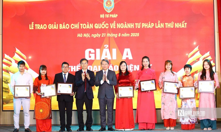 Tạp chí Đời sống và Pháp luật đạt giải A - Giải Báo chí toàn quốc về ngành Tư pháp