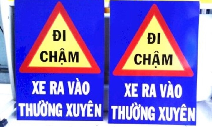 Biển báo xe ra vào thường xuyên