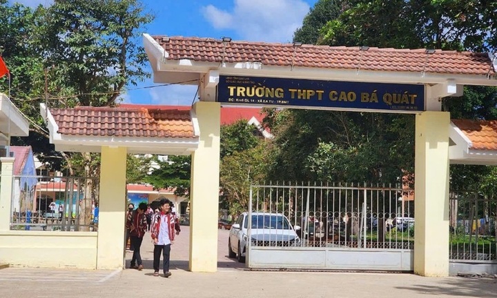 Hiệu trưởng Trường THPT Cao Bá Quát ở Đắk Lắk bị kỷ luật