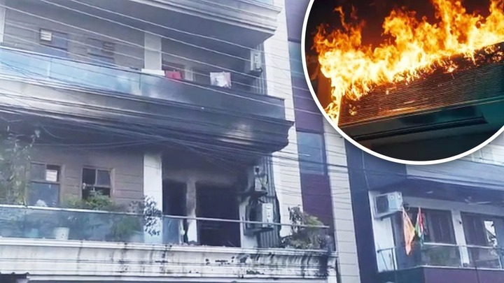 Thương tâm: Cục nóng điều hòa phát nổ gây hỏa hoạn giữa đêm, 3 người trong một gia đình tử vong ở Ấn Độ