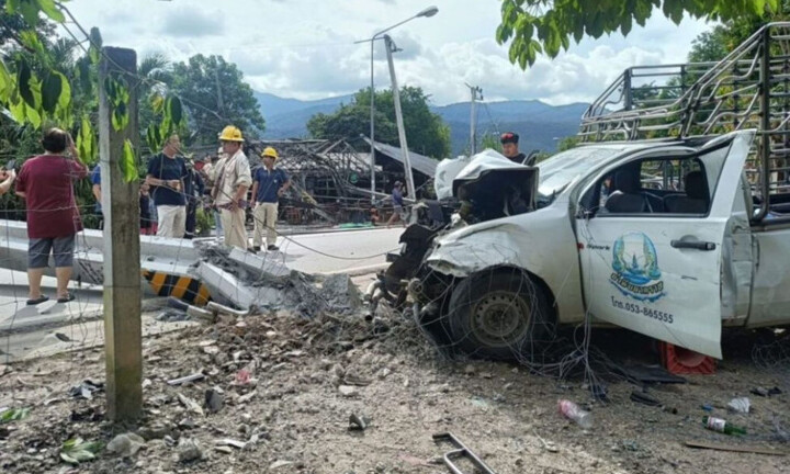 Xe bán tải lao vào cột điện cao thế kéo theo 24 cột điện đổ liên hoàn, nam ca sĩ tử vong thương tâm 