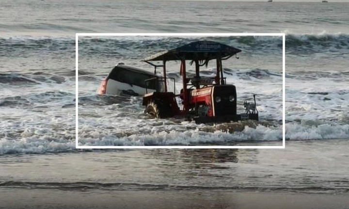 Clip: Lái xe theo Google Maps khi say xỉn, nam thanh niên lao cả ô tô xuống biển