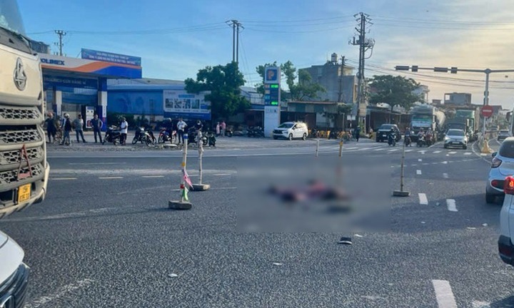 Hiện trường vụ va chạm giữa xe tải và xe máy, 2 mẹ con tử vong thương tâm ở Hải Phòng