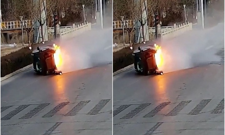 Khoảnh khắc nghẹt thở: Người dân phá kính cứu người trong ô tô cháy ngùn ngụt