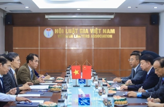 Tăng cường và mở rộng hợp tác giữa Hội Luật gia Việt Nam và Hội Luật gia Trung Quốc