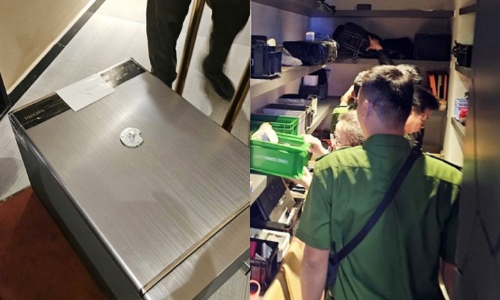 Khám xét nhà Ngân 98, Lương Bằng Quang làm khó việc mở két sắt, nói không có gì quan trọng nên quên mật khẩu