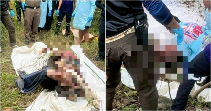 Bắt nghi phạm vụ phát hiện thi thể nữ giới bị trói vào khúc gỗ nổi trên ao, trong người có lượng lớn tiền mặt ở Thái Lan