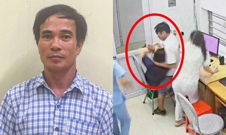 Tạm giữ hình sự người đàn ông kẹp cổ, dọa chọc bút bi vào mắt nữ bác sĩ tại Nghệ An, lời khai hé lộ nguyên nhân