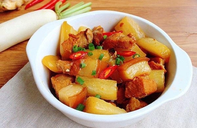 Cách làm thịt kho củ cải ngon