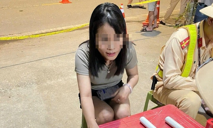 Xử phạt nữ tài xế 