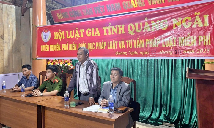 Quảng Ngãi sẽ tổ chức 2 điểm tư vấn pháp luật miễn phí cho nhân dân