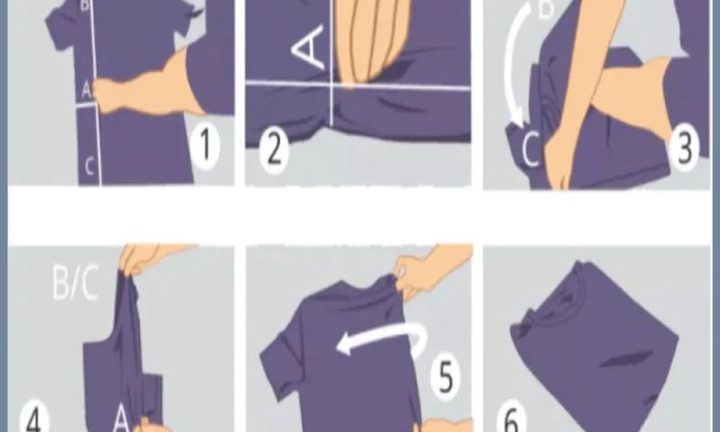 Cách gấp áo thun nhanh và đẹp
