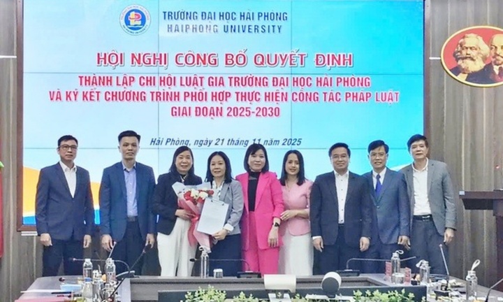 Công bố thành lập Chi hội Luật gia Trường Đại học Hải Phòng