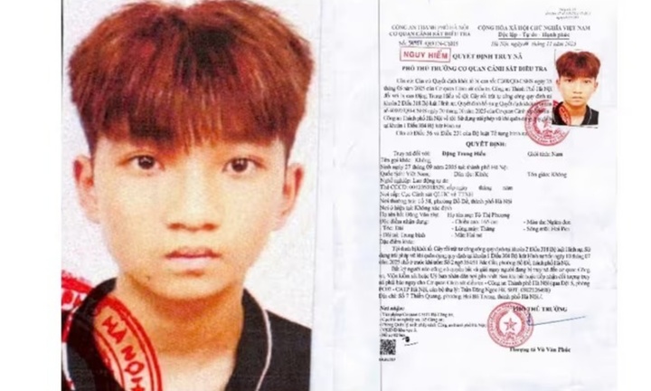 Truy nã Đặng Trung Hiếu