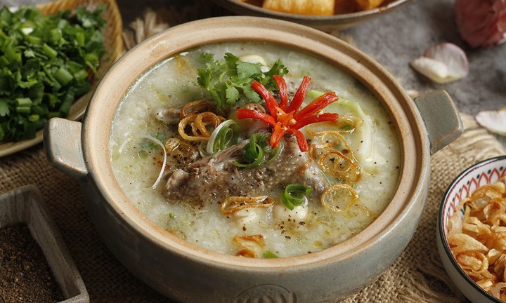 Cách nấu cháo bồ câu bằng nồi cơm điện