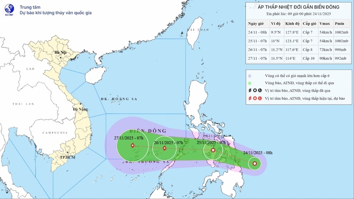 Chủ động ứng phó áp thấp nhiệt đới gần Biển Đông