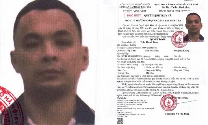 Tin pháp luật nổi bật 24h qua: Công an truy nã Trần Thanh Tùng