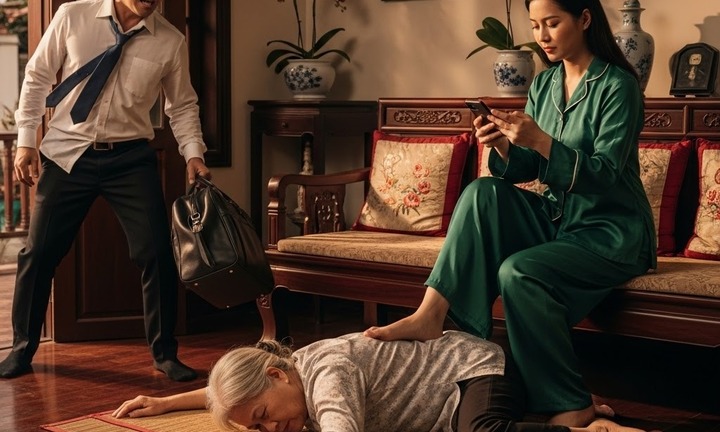 Về nhà đột xuất, chồng 