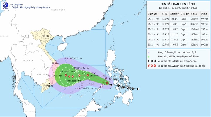 Tin bão gần Biển Đông: Di chuyển theo hướng Tây Tây Bắc với tốc độ 20-25km/h