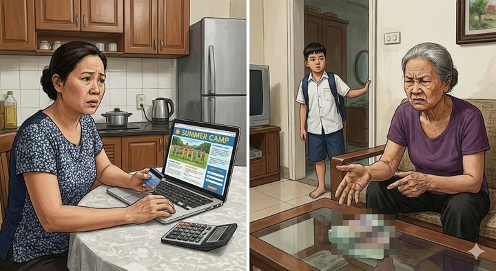 Chi 20 triệu cho con đi trại hè, con dâu bị mẹ chồng mỉa mai