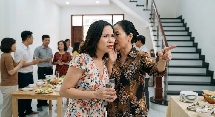 Tiệc tân gia đang vui vẻ, người họ hàng ghé tai nói một câu khiến tôi vừa giận tím mặt vừa lo sốt vó
