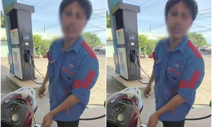 Cho thôi việc nhân viên cây xăng không nhận chuyển khoản, rút lại xăng đã bơm