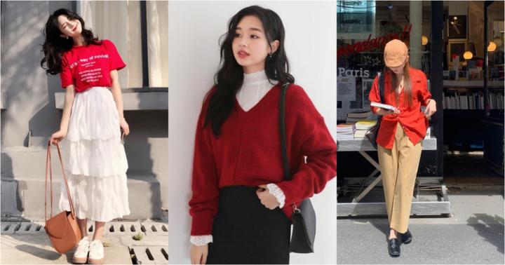 Phái đẹp nên kết hợp trang phục màu đỏ như thế nào cho sành điệu