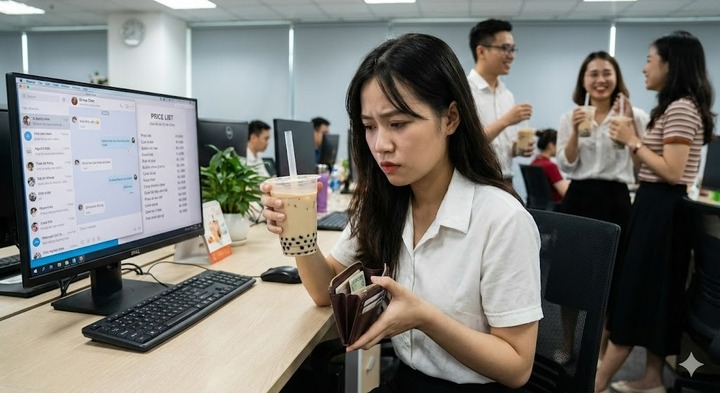 Lương 5 triệu nhưng chiều nào đồng nghiệp cũng rủ uống trà sữa