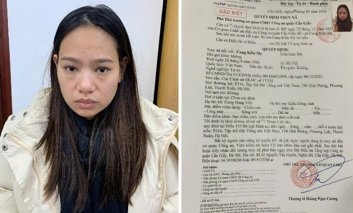 Công an Hà Nội truy nã Cung Kiều My