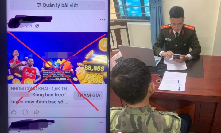 Công an xử lý trường hợp người đàn ông chia sẻ trang web đánh bạc trên Facebook cá nhân
