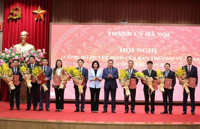 Hà Nội công bố các quyết định về công tác cán bộ