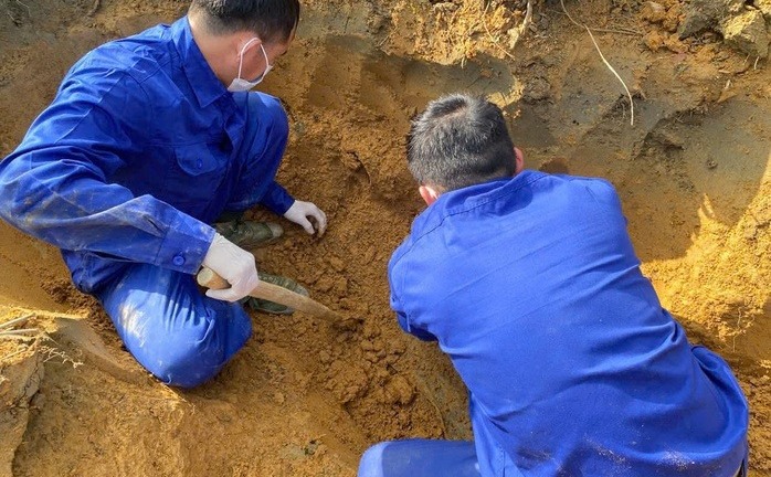 Tìm thấy 2 hài cốt liệt sĩ tại Quảng Trị