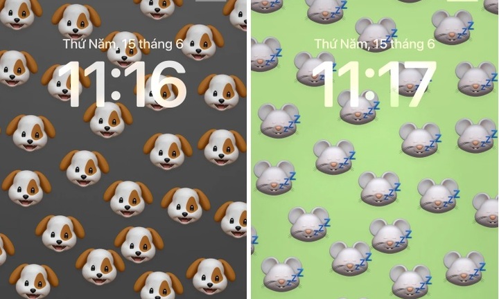 Cách tạo hình nền emoji trên iPhone