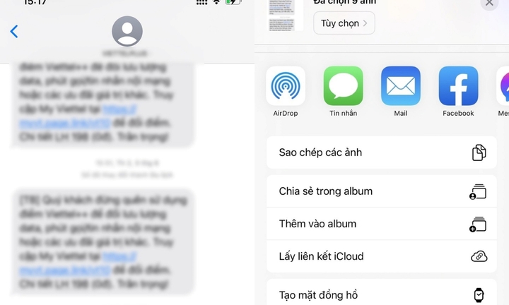 Cách in tin nhắn văn bản từ iPhone