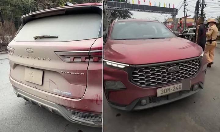 Để bùn đất che lấp biển số, tài xế bị phạt 23 triệu đồng, trừ 6 điểm giấy phép lái xe