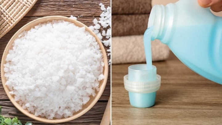 Trộn nước xả vải với muối có tác dụng gì?
