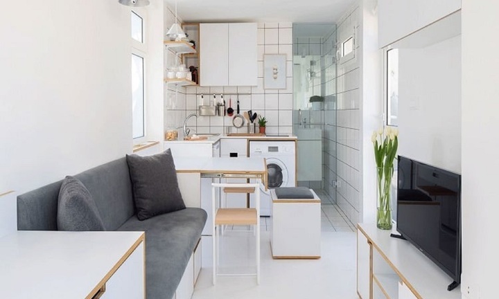 Thiết kế căn hộ 15m2 lý tưởng cho người độc thân