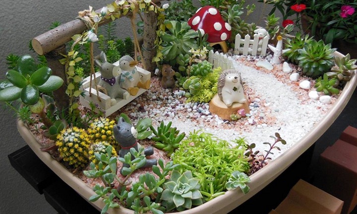 Ý tưởng làm vườn trong nhà nhỏ