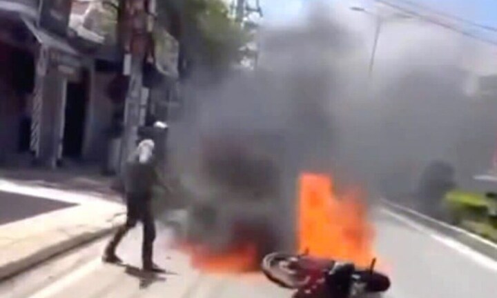 Danh tính người đàn ông đốt xe khi bị kiểm tra độ cồn ở Khánh Hoà