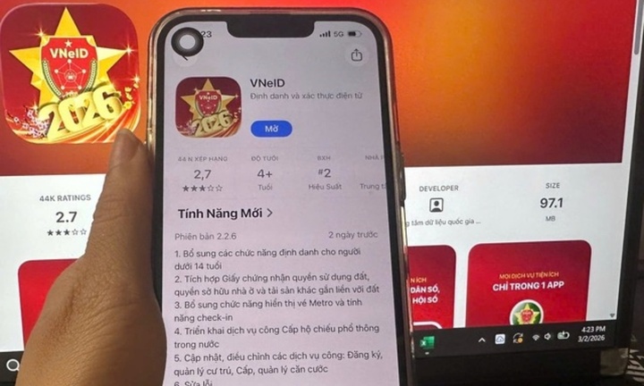 Bộ Công an vừa tích hợp thêm nhiều tính năng mới trên ứng dụng VNeID