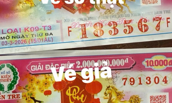 Nam thanh niên ở Tây Ninh dùng vé số giả lừa người bán dạo