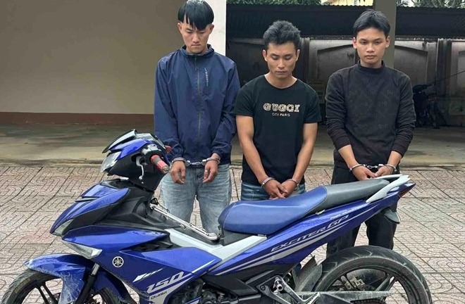 Bắt giữ 3 đối tượng cướp tài sản trong đêm 8/3 ở Nghệ An