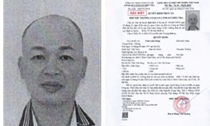 Công an Hà Nội truy nã Trần Lâm Xung về tội cưỡng đoạt tài sản