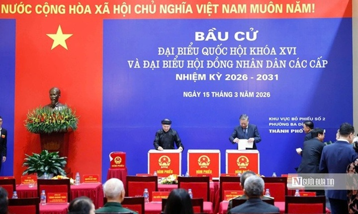 Số liệu mới nhất: 99,68% tỉ lệ cử tri cả nước tham gia bỏ phiếu