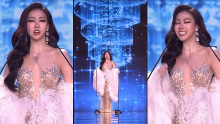 Người đẹp 18 tuổi bất ngờ gặp sự cố rơi răng giả khi đang hô tên trên sân khấu thi hoa hậu