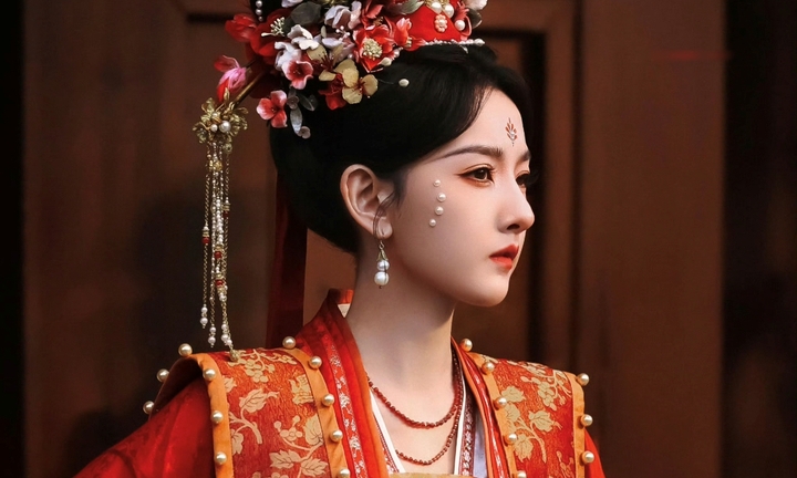 Tống Tổ Nhi diện hỷ phục đỏ rực ở phim mới, khoe nhan sắc tuyệt diễm