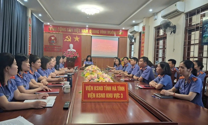 Hà Tĩnh: VKSND khu vực 3 tổ chức Hội nghị quán triệt Chỉ thị 04 của VKSNDTC