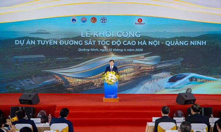 Vingroup khởi công dự án tuyến đường sắt tốc độ cao Hà Nội - Quảng Ninh