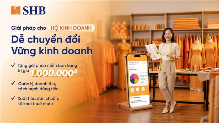 SHB triển khai chương trình “Dễ chuyển đổi – Vững kinh doanh”, đồng hành cùng hộ kinh doanh số hóa 